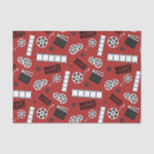 Cute Movie Theater party betegeld Tissuepapier (Voorkant)