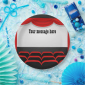 Cute Movie Theater themed add message party Papieren Bordje (Feest)