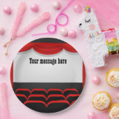 Cute Movie Theater themed add message party Papieren Bordje (Feest)