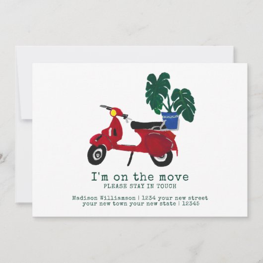 Cute Moving Announcement | Nieuw adres Aankondiging (Voorkant)