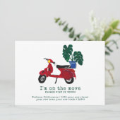 Cute Moving Announcement | Nieuw adres Aankondiging (Staand voorkant)