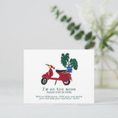 Cute Moving Announcement | Nieuw adres Briefkaart (Staand voorkant)