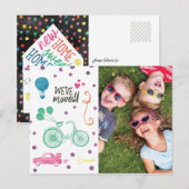 Cute Moving Announding Briefkaarten met Foto (Voorkant / Achterkant)
