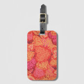 Cute mozaïek harten ontwerp bagagelabel (Voorkant (verticaal))