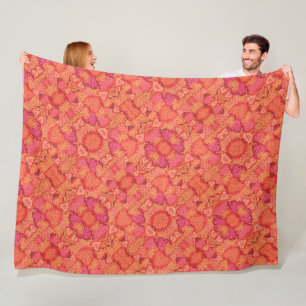 Cute mozaïek harten ontwerp fleece deken