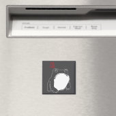 Cute Mpy Frog Japanese Ink - Traditional Art Humor Magneet (Insitu (Vaatwasser))