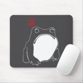 Cute Mpy Frog Japanese Ink - Traditional Art Humor Muismat (Met muis)