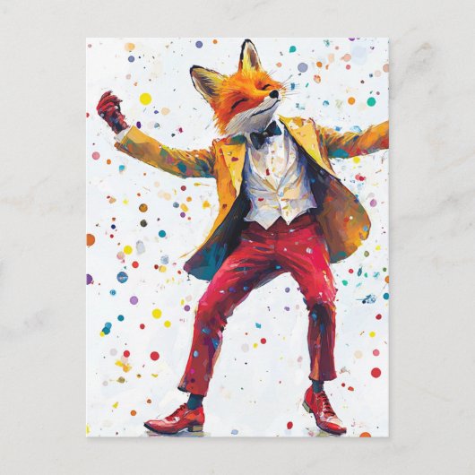 Cute Mr. Foxy Briefkaart (Voorkant)