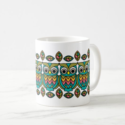Cute Mr Hoot Owl Mok (Voorkant rechts)