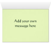 Cute Muddy Lamb in Green Meadow Custom Text (Binenzijde Horizontaal (Onderkant))