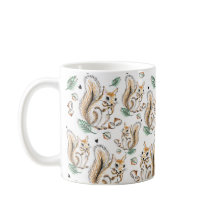 Cute mug met schattige squirrels pattern
