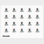 Cute Muis Baket Koekjes Kawaii Dier Sticker (Vel)