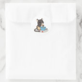 Cute Muis Baket Koekjes Kawaii Dier Sticker (Tas)