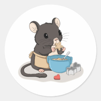 Cute Muis Baket Koekjes Kawaii Dier Sticker