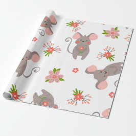 Cute muis cadeaupapier
