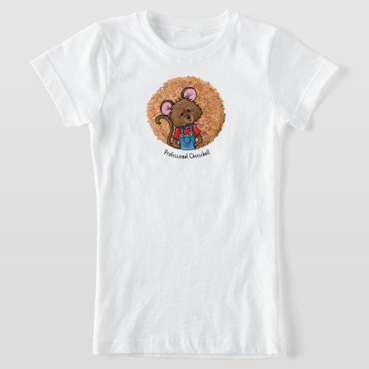 Cute Muis en Kaasbal T-Shirt (Laagn)