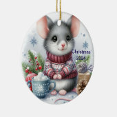 Cute Muis Kerst Ornament (Rechts)
