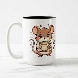 Cute Muis Latte Hart Kawaii Mok