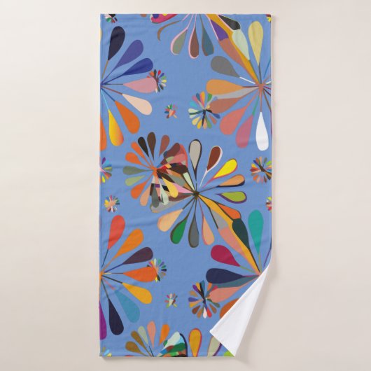 Cute Multi-Color-bloemen Badhanddoek (Badhanddoek)