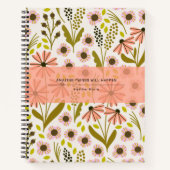 Cute Multi-Flower Pattern Spiral Notitieboek (Voorkant)