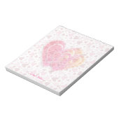 Cute Multicolor Hearts Notitieblok (Linkerzijde)