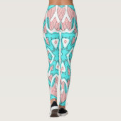 Cute multicolor naadloos "Ratti_Creative_Arts"    Leggings (Achterkant)