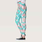 Cute multicolor naadloos "Ratti_Creative_Arts"    Leggings (Links)