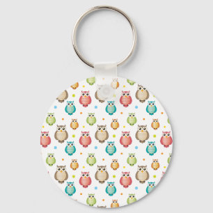 Cute Multicolor Ownership Pattern Sleutelhanger