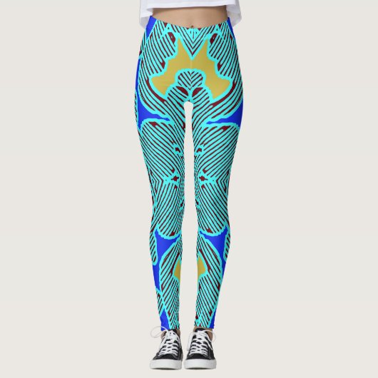 Cute multicolor trendy "Ratti_Creative_Arts" Legg Leggings (Voorkant)