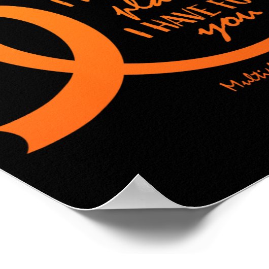 Cute Multiple Sclerose Awareness Gift Christelijk Poster (Hoek)