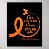 Cute Multiple Sclerose Awareness Gift Christelijk  Poster (Voorkant)