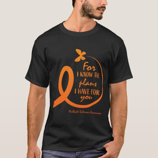 Cute Multiple Sclerose Awareness Gift Christelijk  T-shirt (Voorkant)