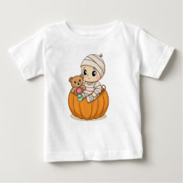 Cute Mummy Baby Pumpkin Kids Tee