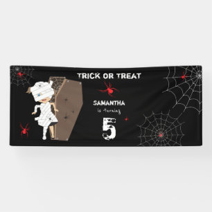 Cute Mummy Coffin Girl Halloween Birthday Party Spandoek