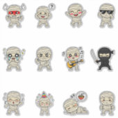 Cute Mummy Emoji Sticker Pack (Voorkant)