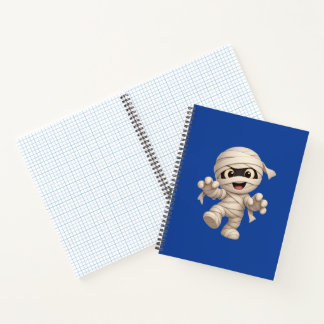 Cute Mummy Halloween Cartoon Illustration Notitieboek