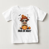 Cute Mummy Highland Cow Kids Halloween T-shirt (Voorkant)