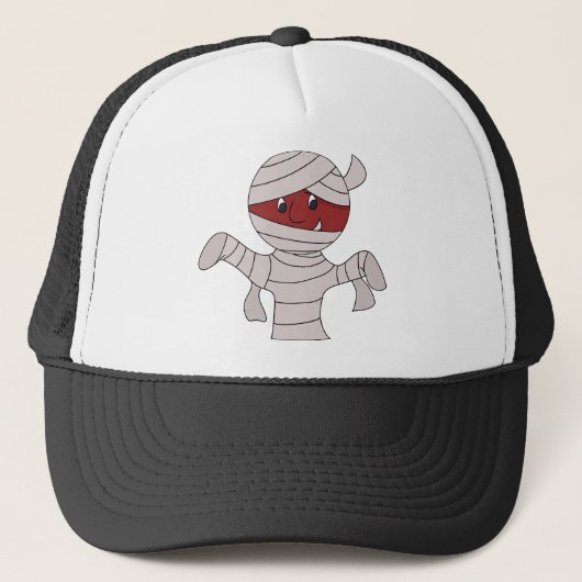 Cute Mummy in Halloween Costume Trucker Pet (Voorkant)