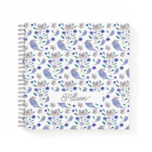 Cute Mus en Blauwe Bloemen Hoed