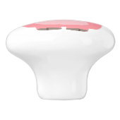 Cute Muscled Cartoon Pig Keramische Knop (Zijkant)