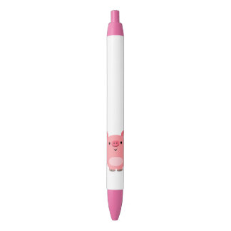 Cute Muscled Cartoon Pig Pen