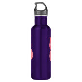 Cute Muscled Cartoon Pig Waterfles (Achterkant)