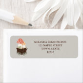 Cute Mushroom Address Label (Insitu)