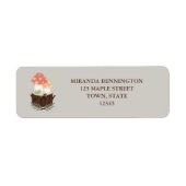 Cute Mushroom Address Label (Voorkant)