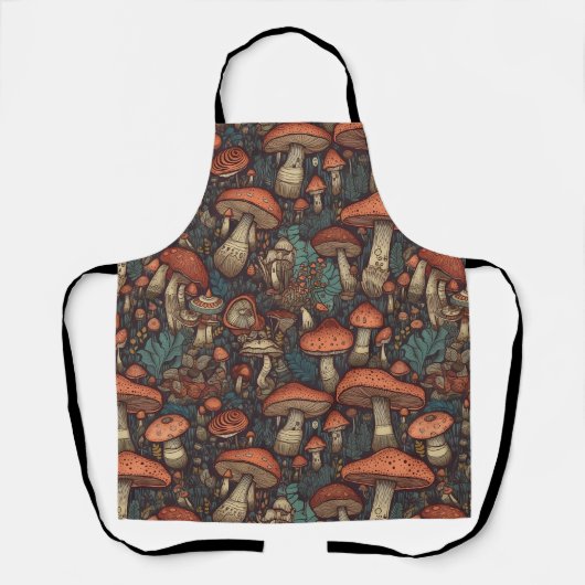 Cute Mushroom All-Over Print Schort (Voorkant)