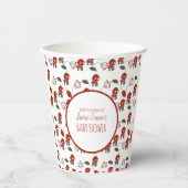 Cute Mushroom Baby shower Garden Forest Hartelijk  Papieren Bekers (Voorkant)