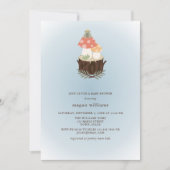 Cute Mushroom Baby shower Invitation Kaart (Voorkant)