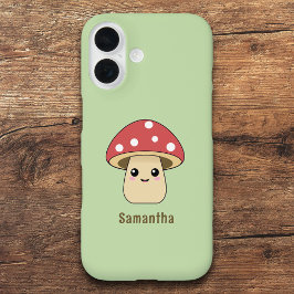 Cute Mushroom iPhone 16 Hoesje