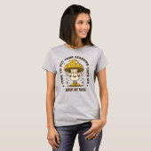 Cute Mushroom Character Elementary Teacher Team T-shirt (Voorkant volledig)