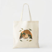 Cute Mushroom Characters Canvas tas (Voorkant)